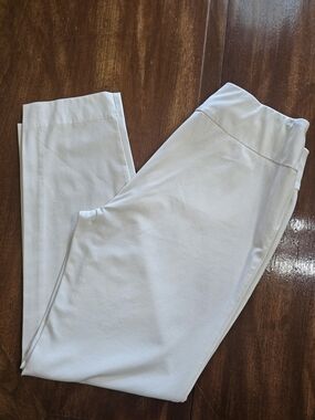 Slimsation By Multiples Off White Pull-On Pants